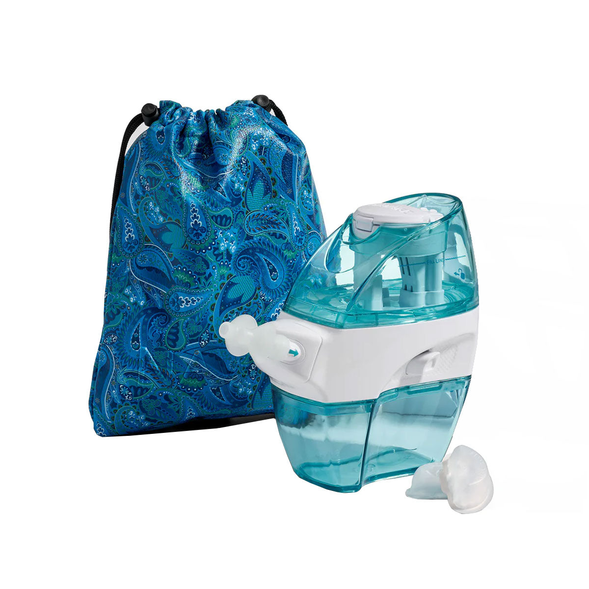 Paquete de viaje Navage: limpiador de nariz, 20 SaltPods, bolsa de viaje