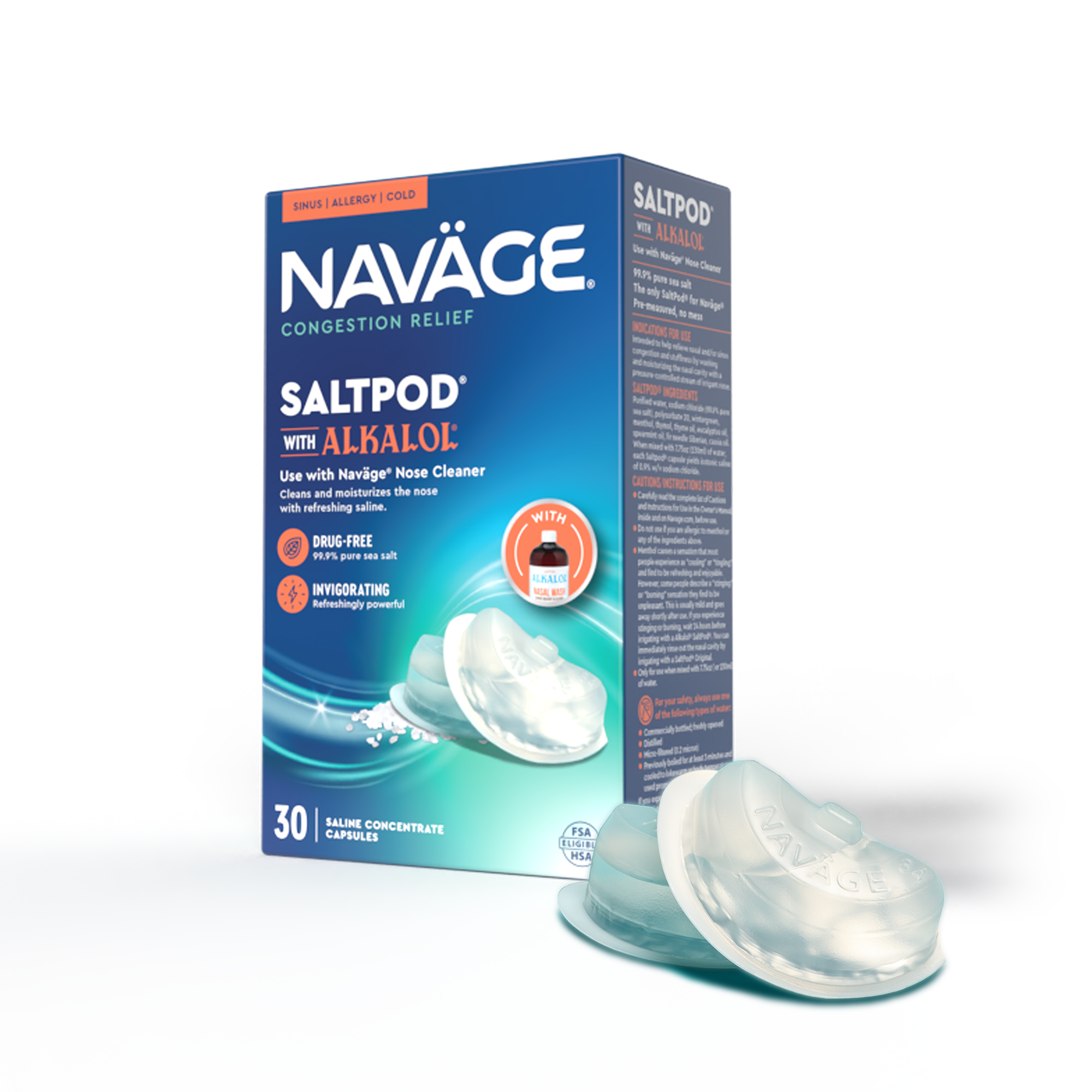Naväge Alkalol SaltPod 30-Pack (CA)