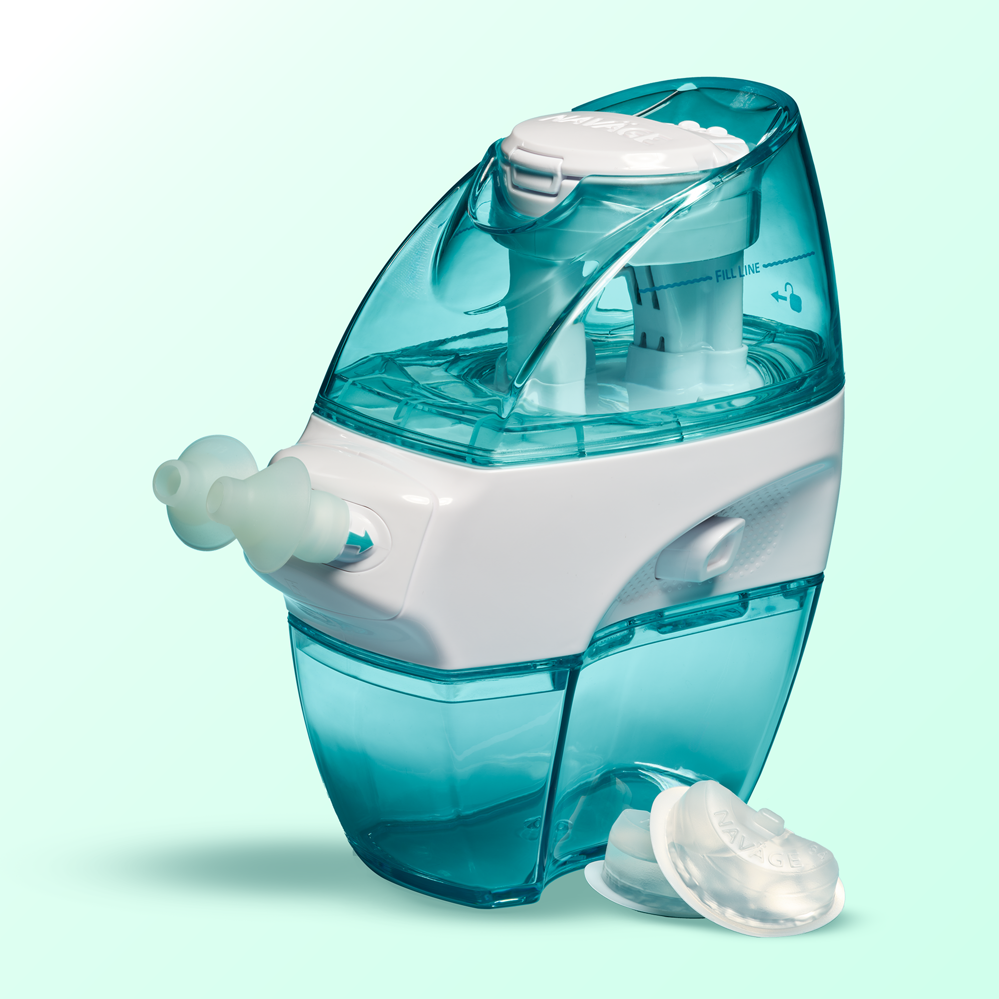 Paquete Naväge Deluxe: limpiador de nariz, 20 SaltPods, una Countertop Caddy, bolsa de viaje