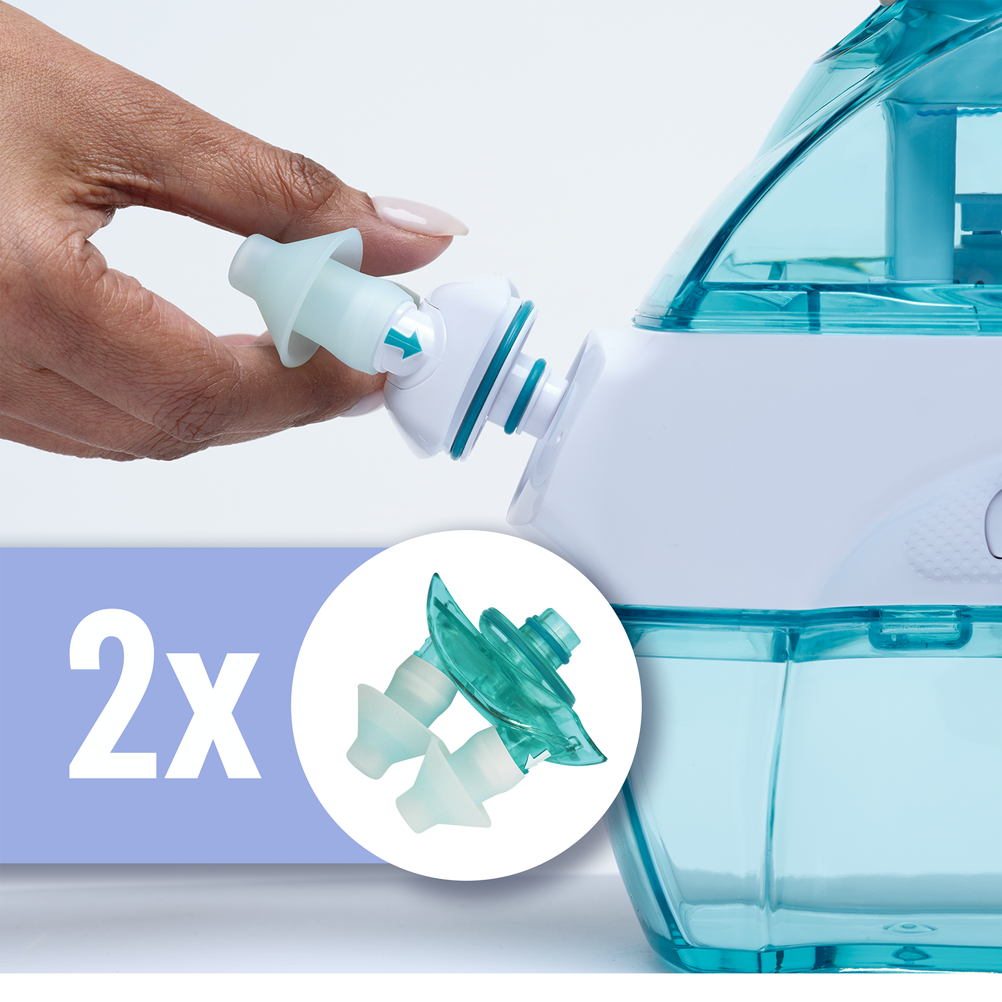 Ensemble multi-utilisateurs Navage : nettoyant pour le nez, 20 capsules SaltPod, 2e station d'accueil nasale, 2e paire d'oreillers nasaux