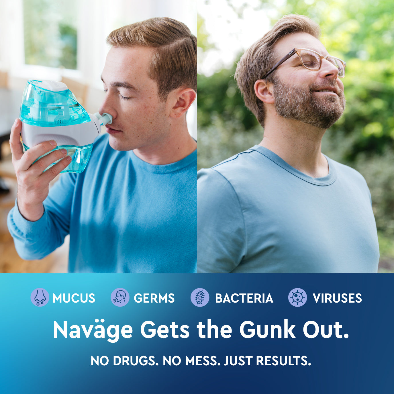 Paquete multiusuario Navage: limpiador de nariz, 20 cápsulas SaltPod, segundo muelle nasal, segundo par de almohadas para la nariz