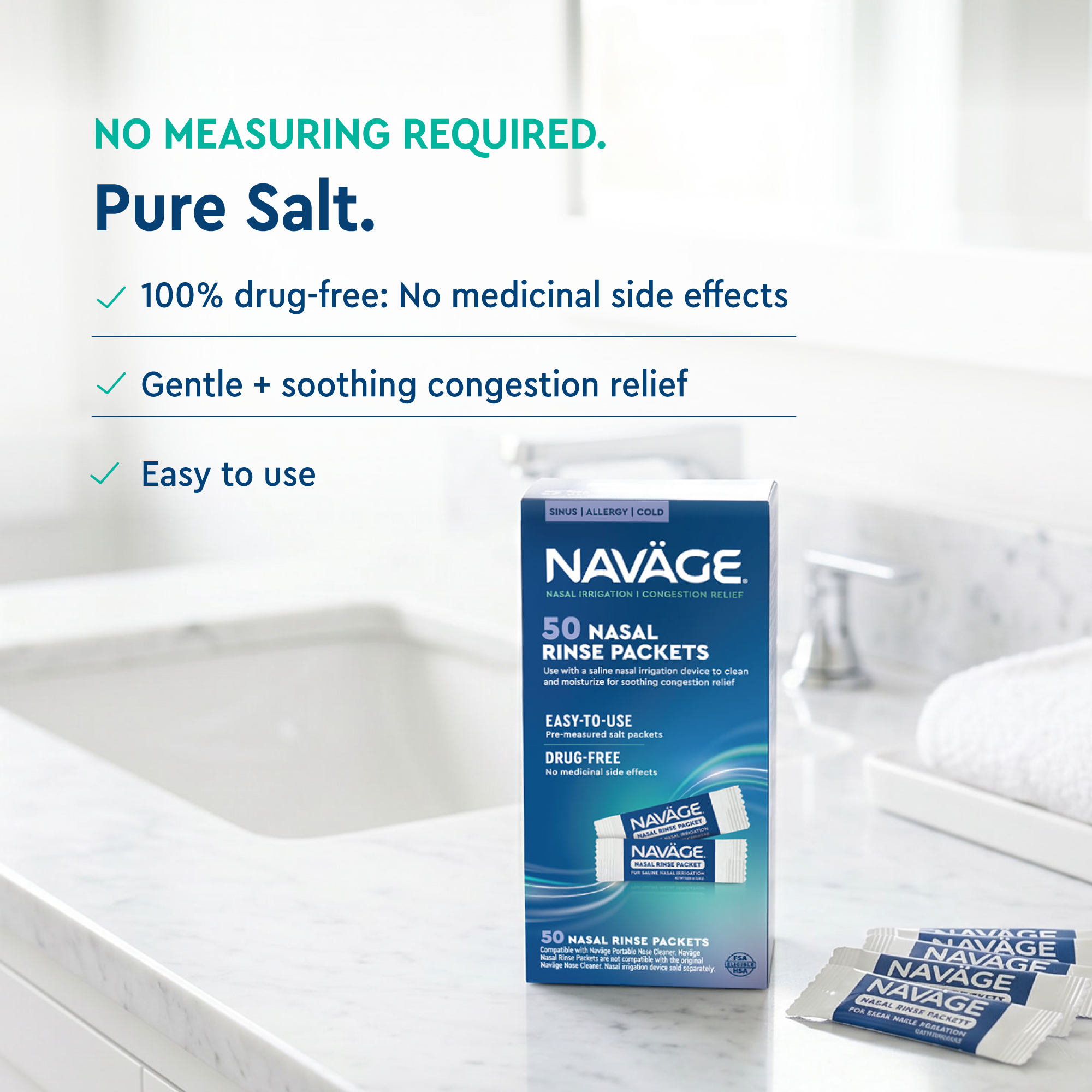Naväge Nasal Rinse Packets (50 ct)