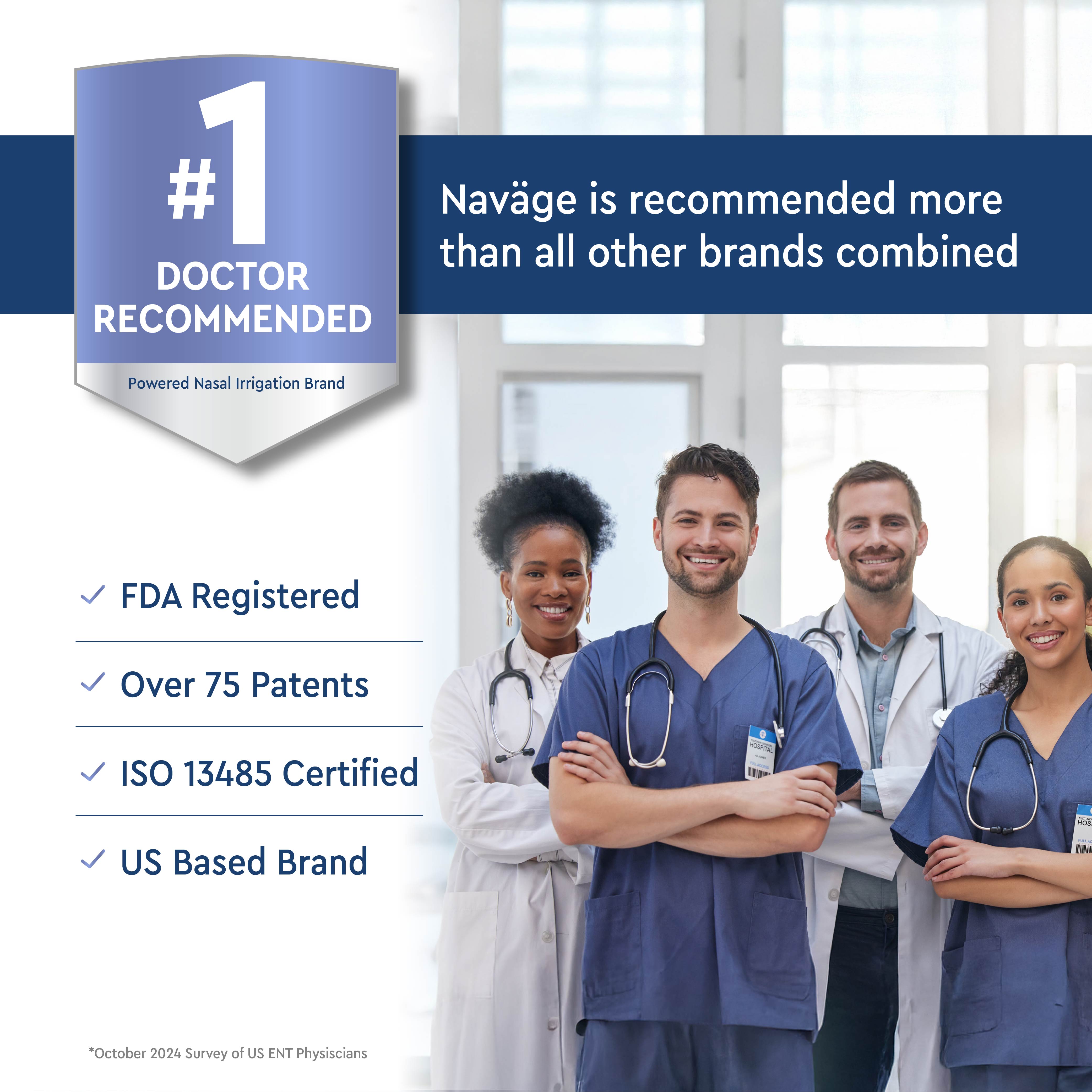 Paquete de viaje Navage: limpiador de nariz, 20 SaltPods, bolsa de viaje