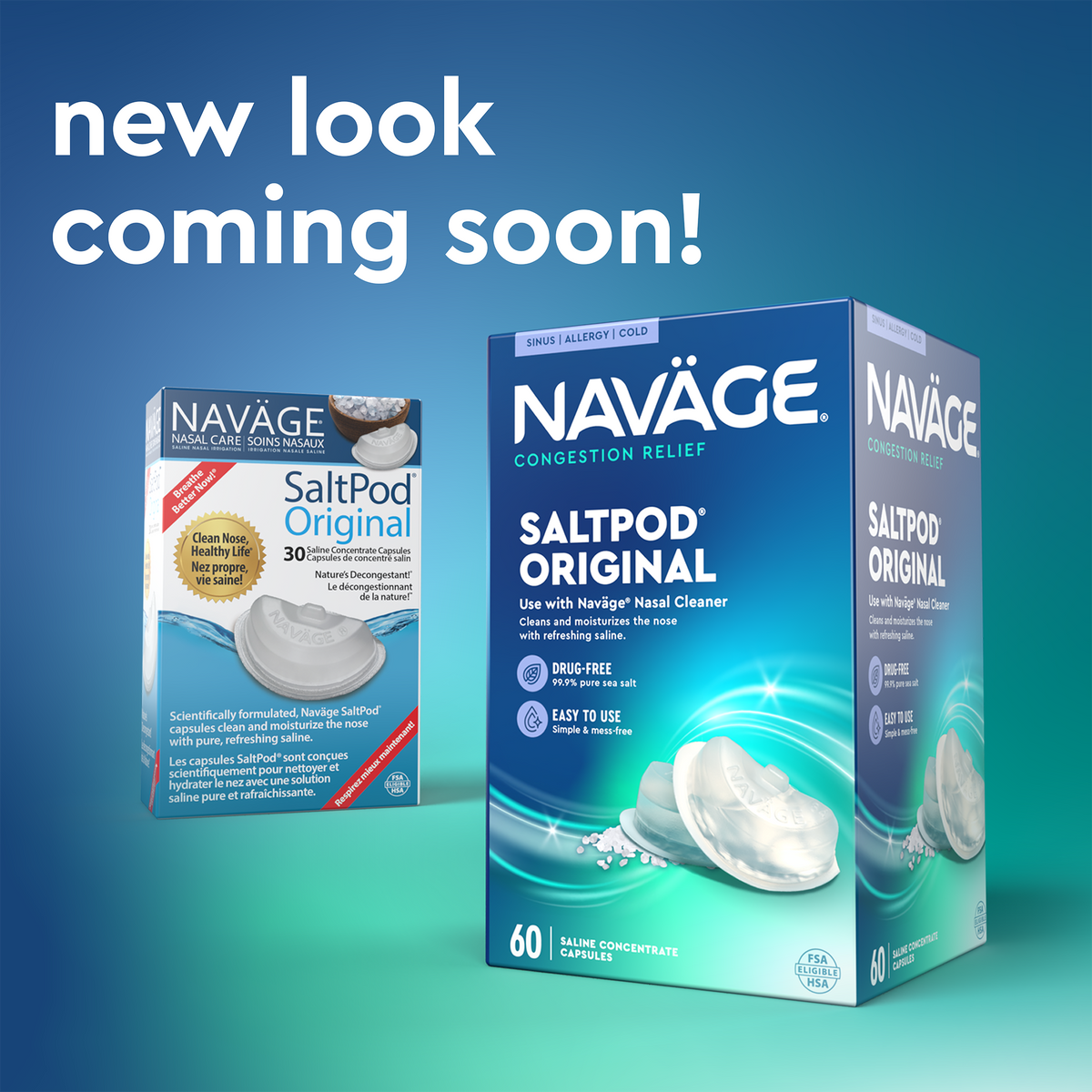 Navage Box Navage SaltPod Original 30-Packs | Nature's Decongestant