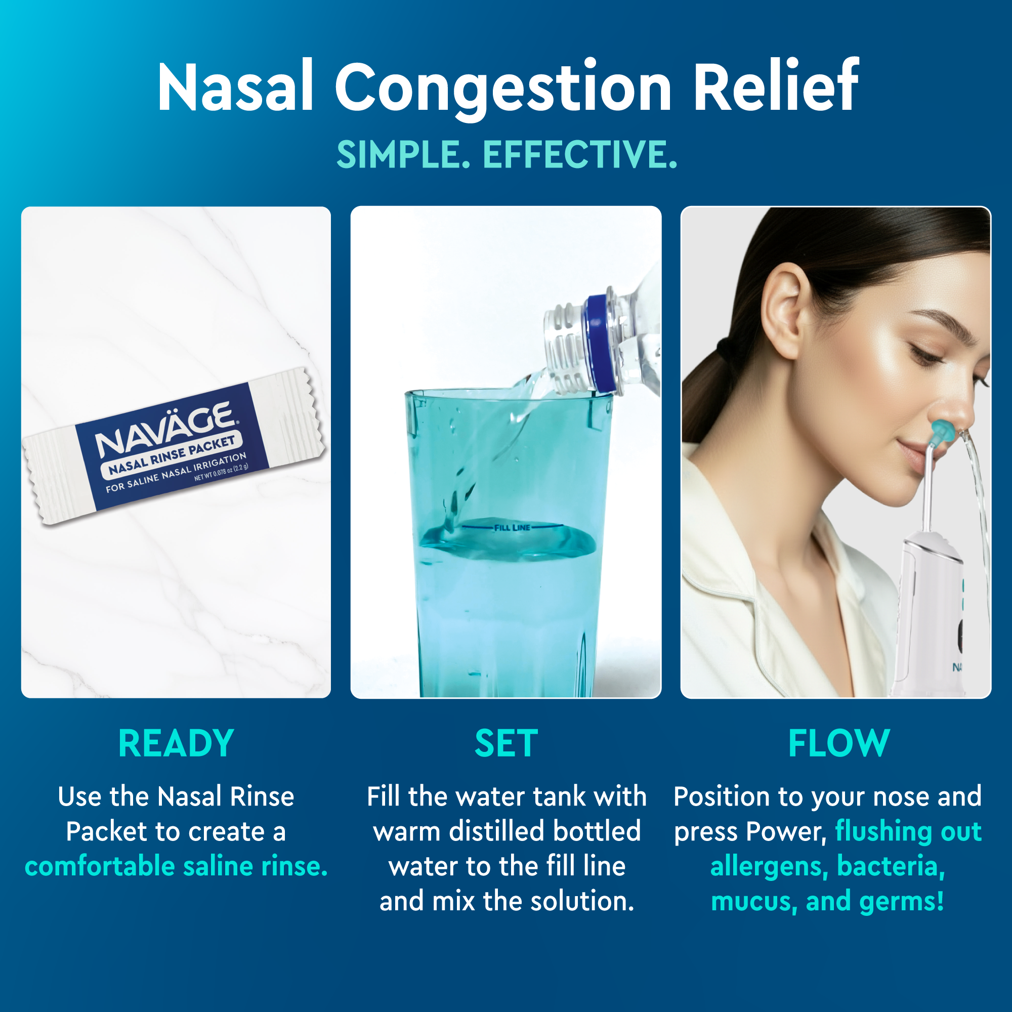 Naväge Nasal Rinse Packets (50 ct)