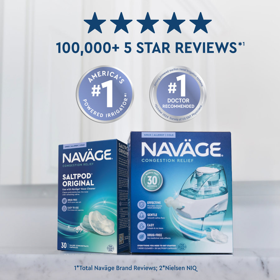 Navage SaltPods 30-Pack | Original Saline Capsules