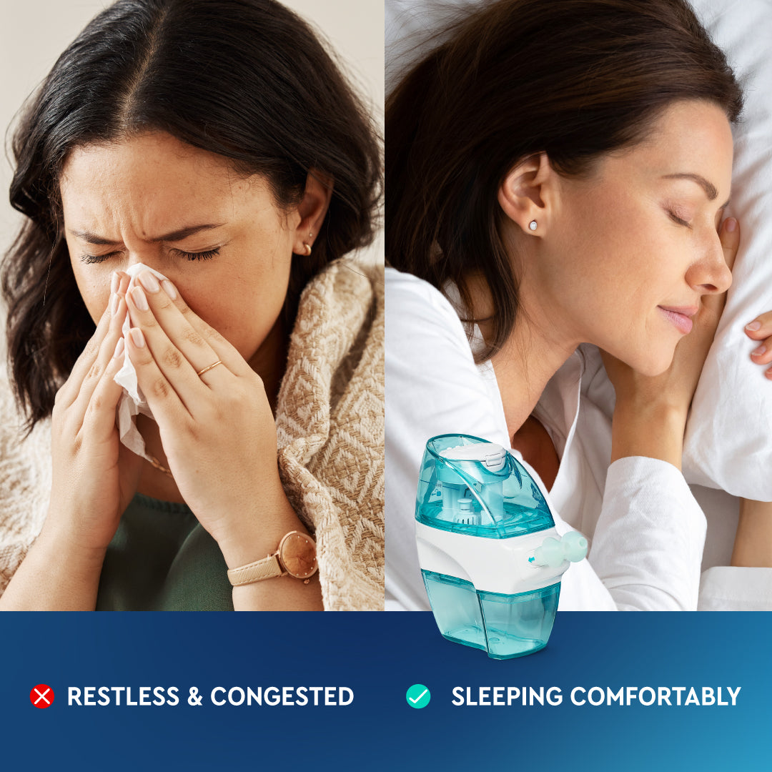 Paquete multiusuario Navage: limpiador de nariz, 20 cápsulas SaltPod, segundo muelle nasal, segundo par de almohadas para la nariz