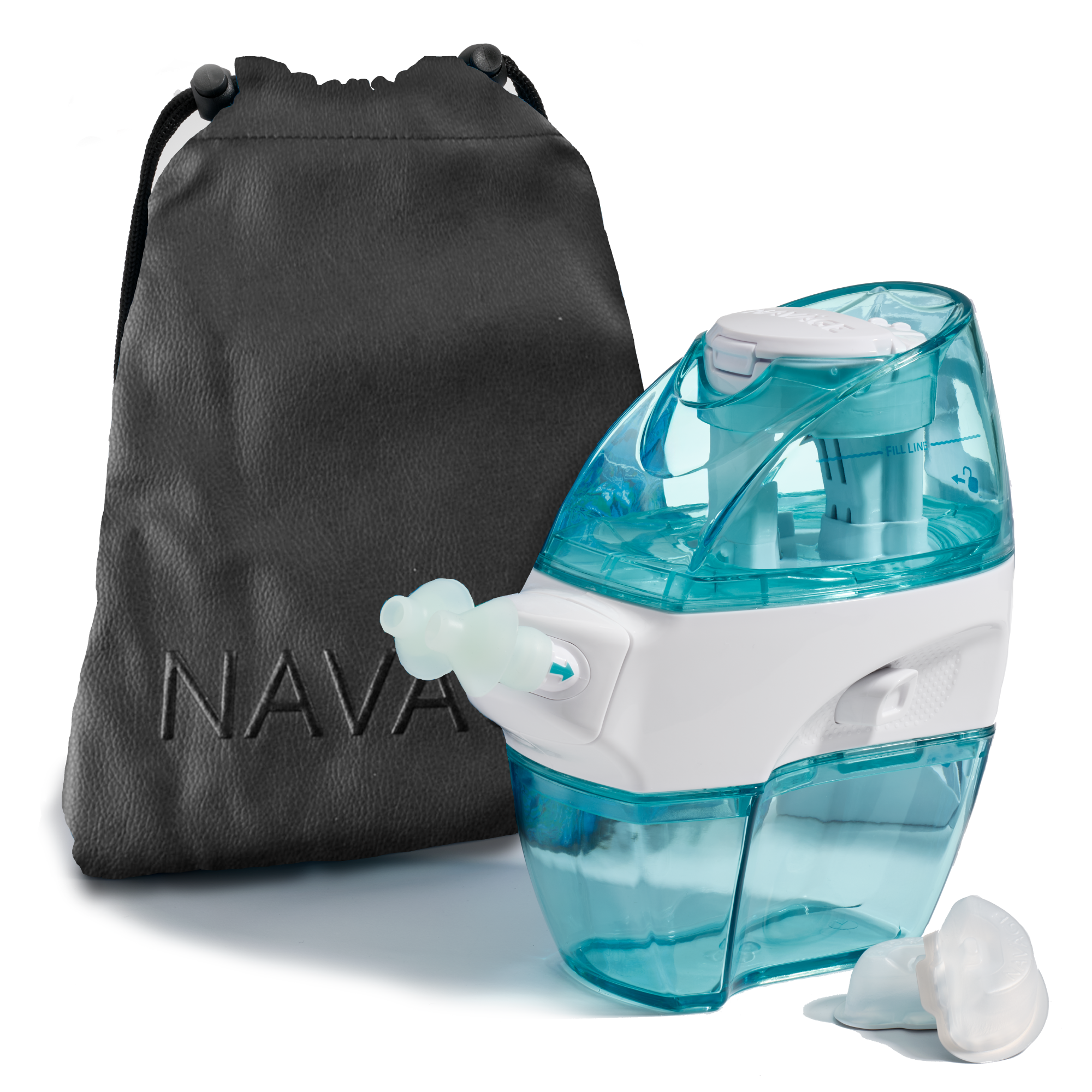 Ensemble de voyage Navage : nettoyant pour le nez, 20 SaltPods, sac de voyage