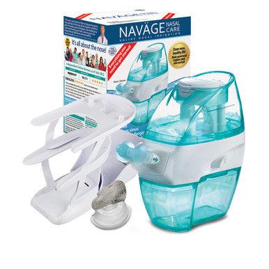 Ensemble Navage Essentials : nettoyant pour le nez, 20 Capsules de sel, support de comptoir à trois niveaux